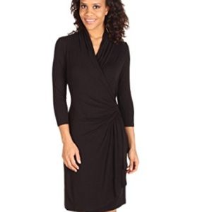 Classic wrap dress, very flattering